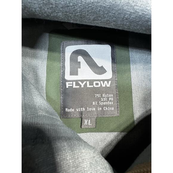 Flylow Softshell Technical Jacket Green Waterproof Breathable Stretch Shell XL - Picture 2 of 12